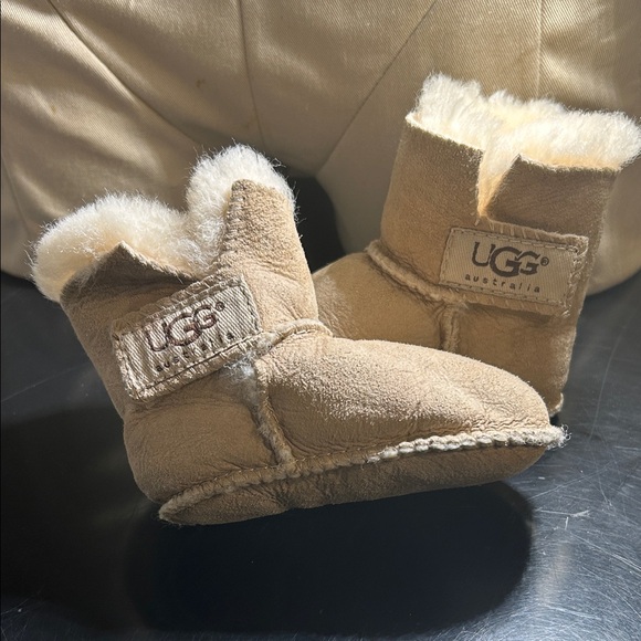 UGG Other - UGG Tan Suede Baby Walker Shoes in GC!